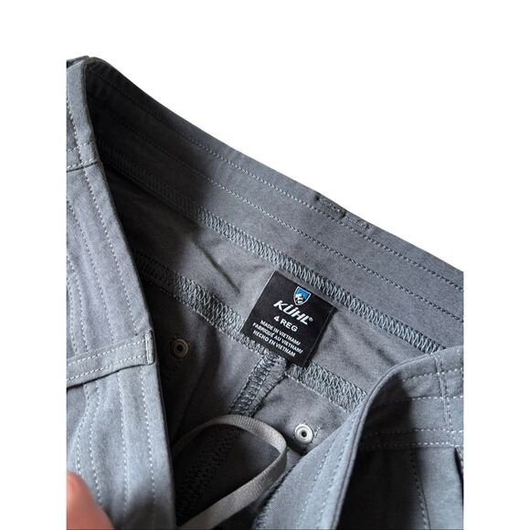 KUHL Trekr Cargo Hiking Climbing Trail Athletic Performance Pants size 4 Gray - Picture 3 of 13